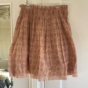 Zadig & Voltaire Paper Bag Eyelet Skirt